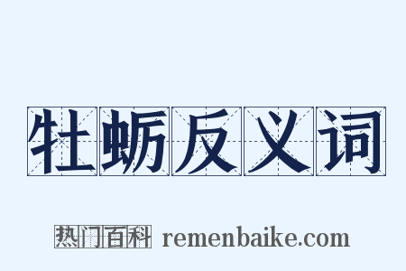 牡蛎反义词是什么意思的图片